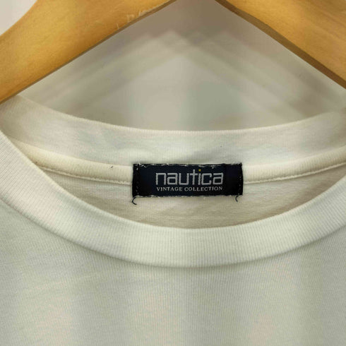 ノーティカ NAUTICA バックビッグロゴ ポケット刺繍 クルーネック半袖Tシャツ カットソー メンズ  M